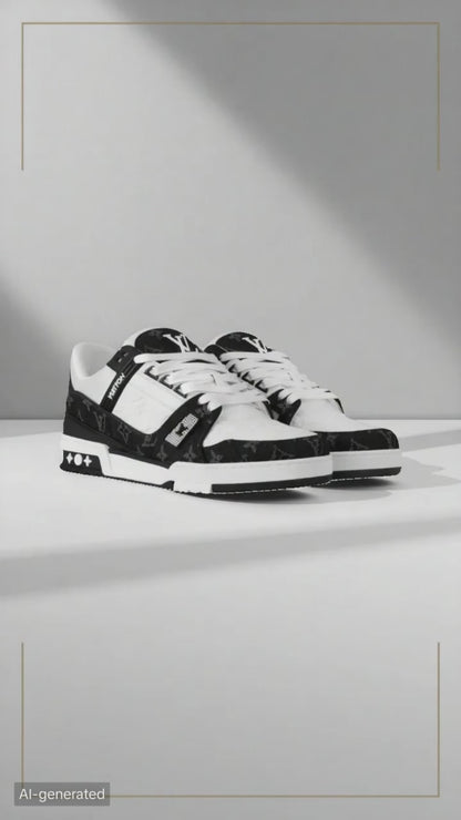 Black Trainer Sneakers